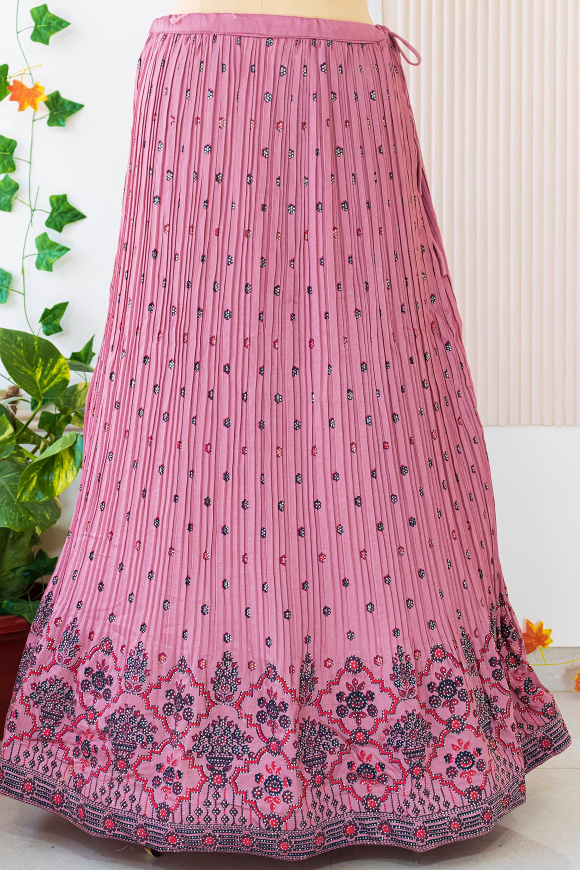 Crop Top Lehenga in Pink