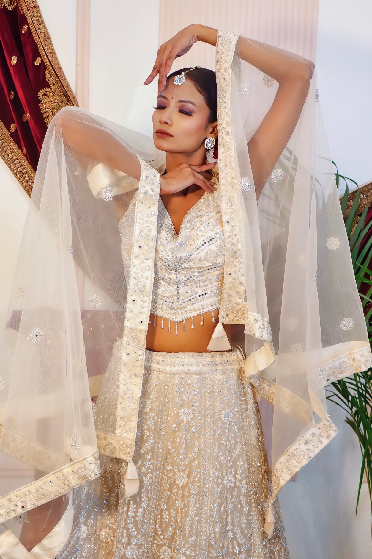 Ivory Lehenga