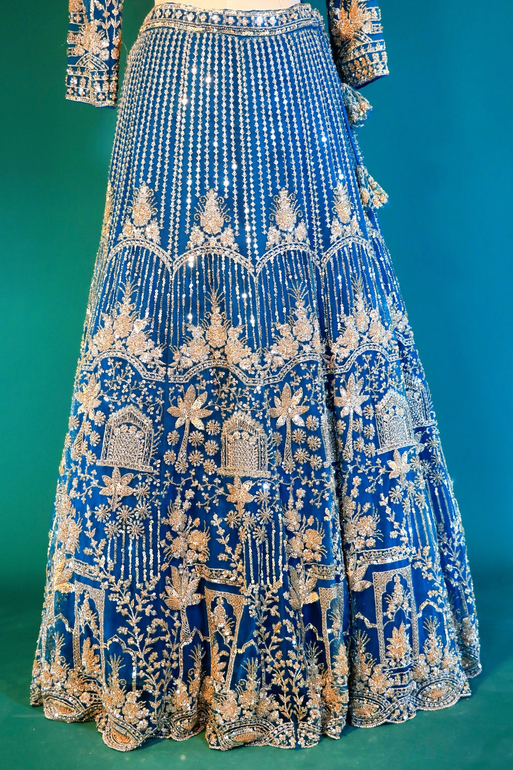 Teal Blue Lehenga