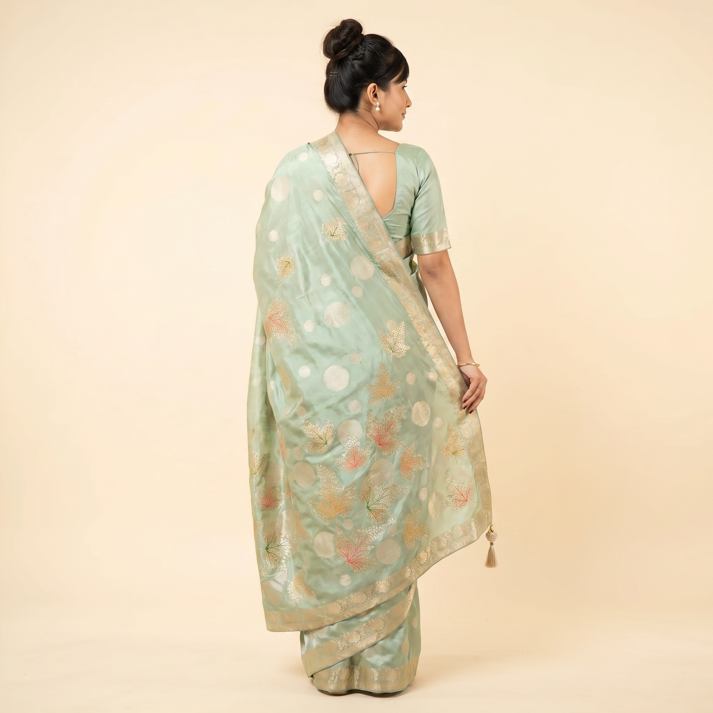 Mint Green Silk Elegance Saree