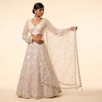 Peach Pink Lehenga